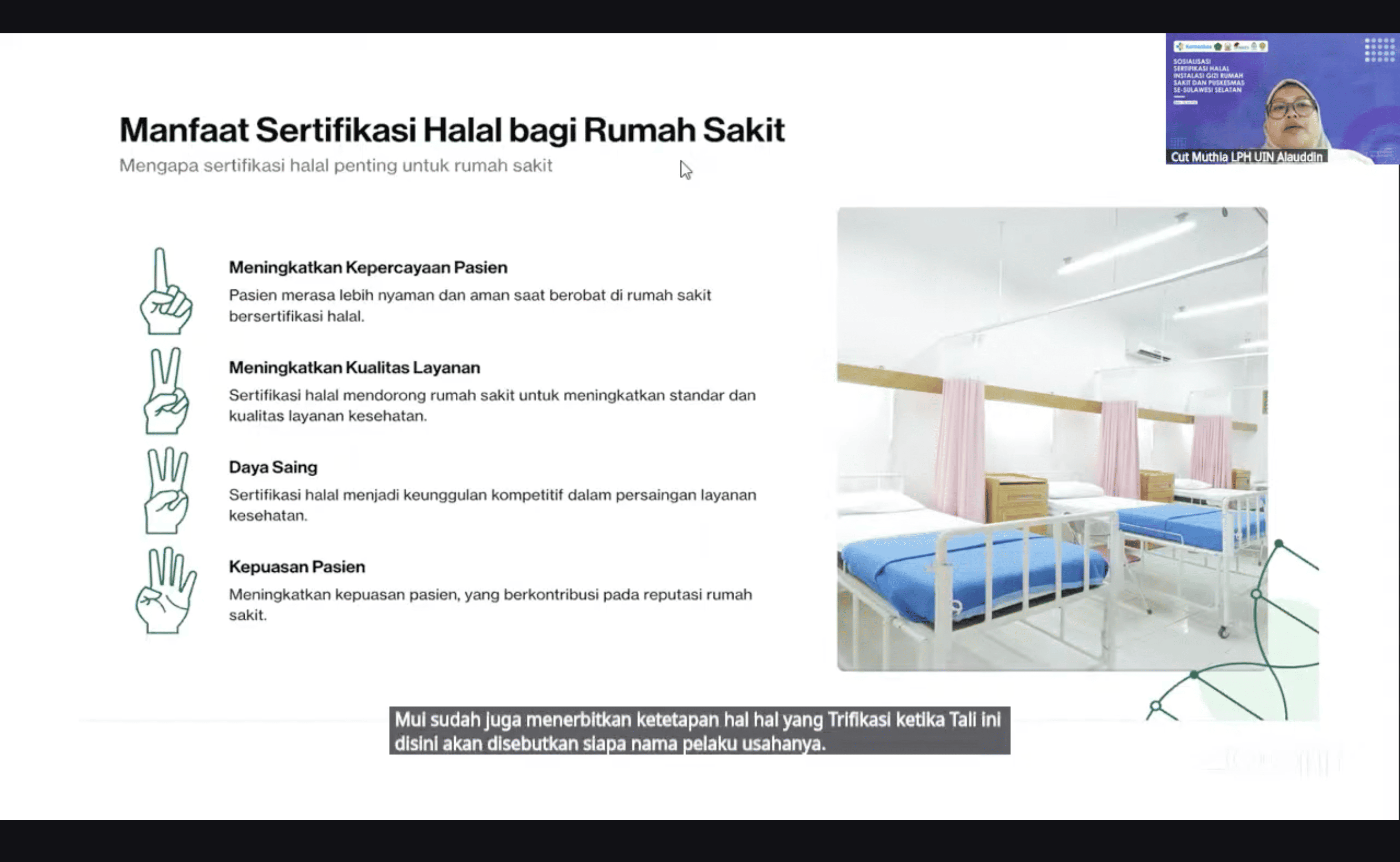 To Promote Halal Certification for Healthcare Facilities, the South Sulawesi Health Office Holds Large-Scale Outreach Program